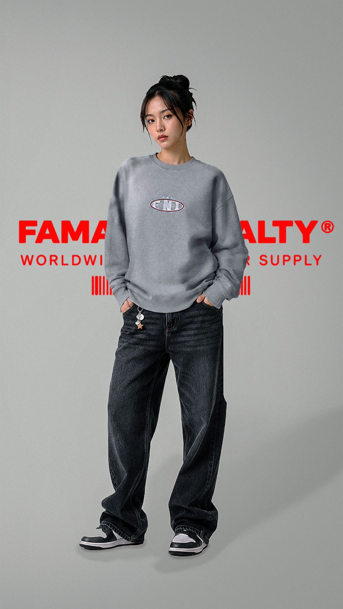 Crewneck Grey 330 GSM